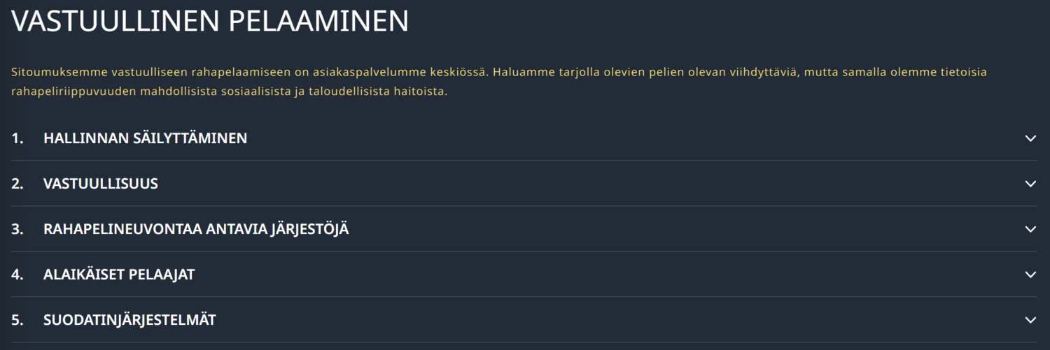 Buran Casino Vastuullinen Pelaaminen